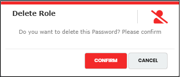 Delete Password Dictionary pop-up- CyLock